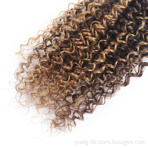 XCCOCO Brazilian Remy Hair Bundles Curly Wave Piano Color Factory Sales virgin cutile aligned hair Extensions Free Shipping